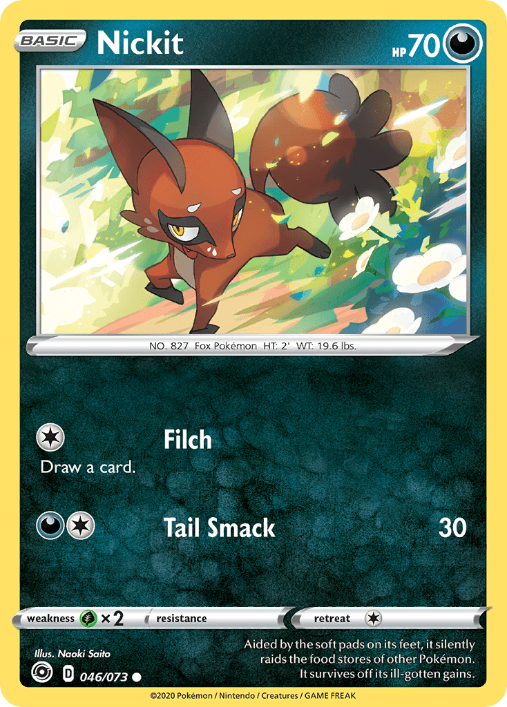 Nickit (046/073) [Sword & Shield: Champion's Path] Pokemon Single Pokémon  | Multizone: Comics And Games