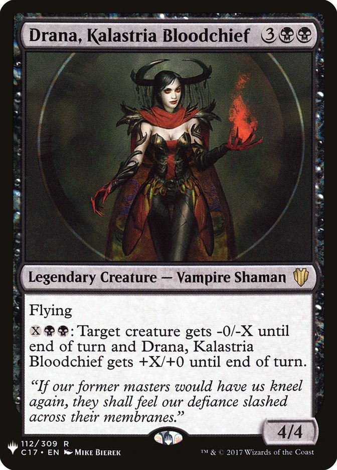 Drana, Kalastria Bloodchief [The List] MTG Single Magic: The Gathering  | Multizone: Comics And Games