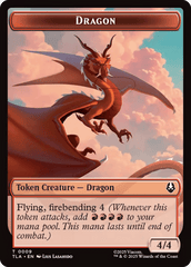 Dragon // Food (0019) Double-Sided Token [Avatar: The Last Airbender Tokens] MTG Single Magic: The Gathering  | Multizone: Comics And Games