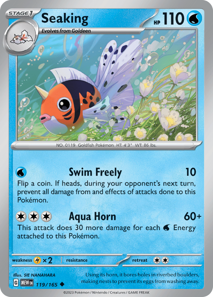 Seaking (119/165) [Scarlet & Violet 151] Pokemon Single Pokémon  | Multizone: Comics And Games