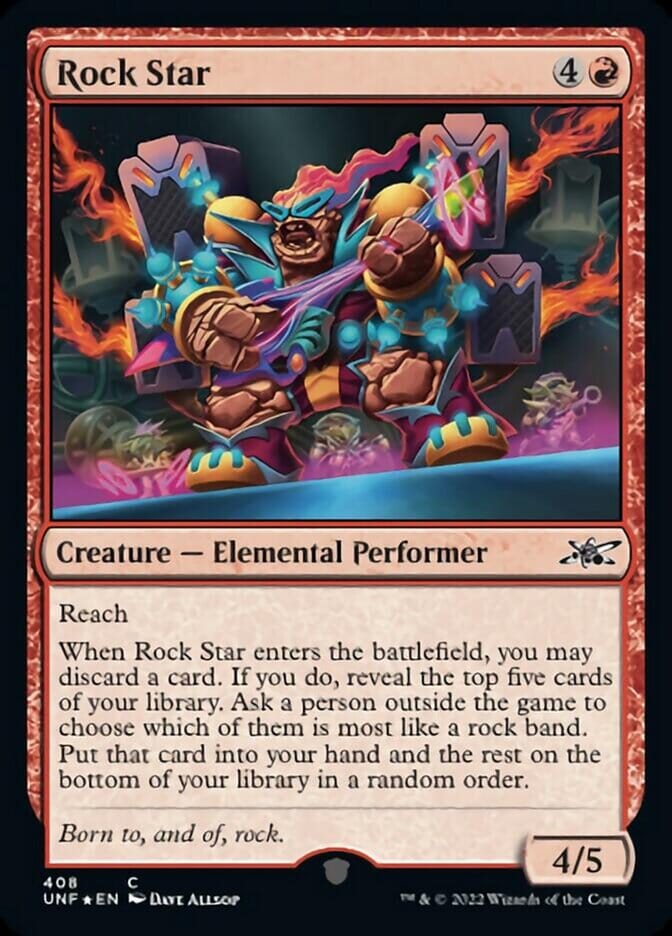 Rock Star (Galaxy Foil) [Unfinity] MTG Single Magic: The Gathering  | Multizone: Comics And Games