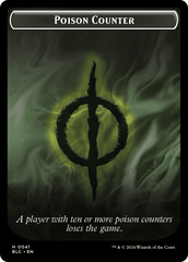 Rabbit // Poison Counter Double-Sided Token [Bloomburrow Commander Tokens] MTG Single Magic: The Gathering  | Multizone: Comics And Games