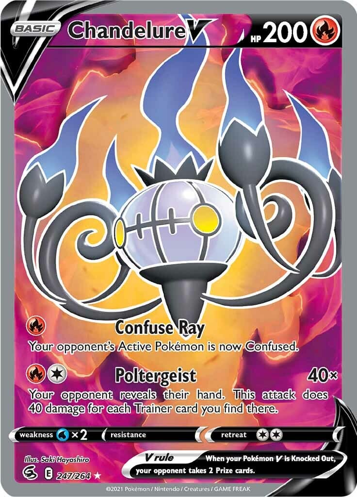 Chandelure V (247/264) [Sword & Shield: Fusion Strike] Pokemon Single Pokémon  | Multizone: Comics And Games
