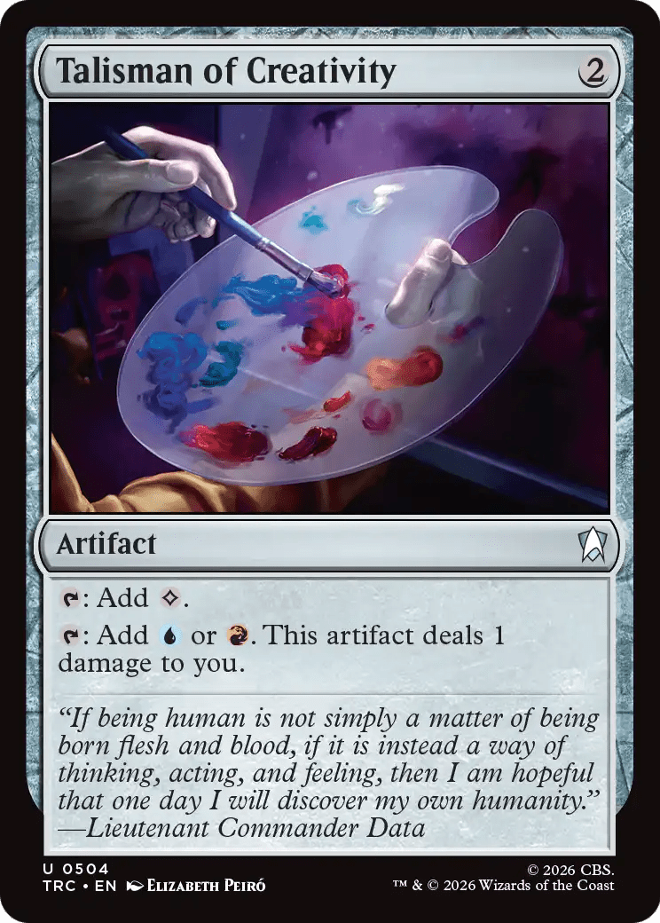 Talisman of Creativity (Surge Foil) [Star Trek Commander] MTG Single Magic: The Gathering  | Multizone: Comics And Games