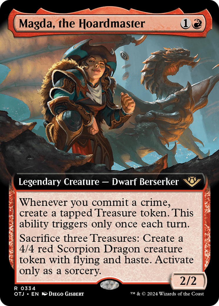 Magda, the Hoardmaster (Extended Art) [Outlaws of Thunder Junction] MTG Single Magic: The Gathering  | Multizone: Comics And Games