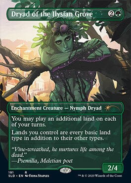 Dryad of the Ilysian Grove (Borderless) [Secret Lair Drop Series] MTG Single Magic: The Gathering  | Multizone: Comics And Games