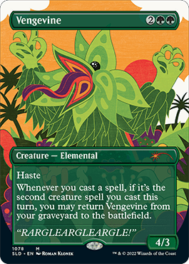 Vengevine (Borderless) [Secret Lair Drop Series] MTG Single Magic: The Gathering  | Multizone: Comics And Games