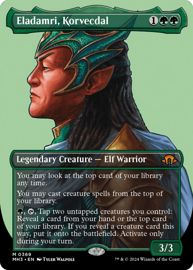 Eladamri, Korvecdal (Borderless) [Modern Horizons 3] MTG Single Magic: The Gathering  | Multizone: Comics And Games
