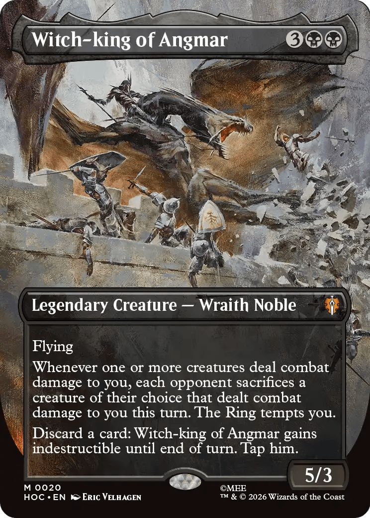 Witch-king of Angmar (Borderless) [The Hobbit: Eternal-Legal] MTG Single Magic: The Gathering  | Multizone: Comics And Games