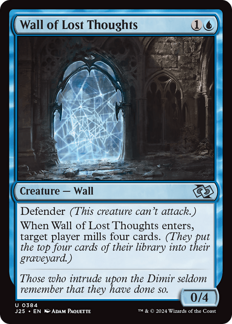 Wall of Lost Thoughts [Foundations Jumpstart] MTG Single Magic: The Gathering  | Multizone: Comics And Games