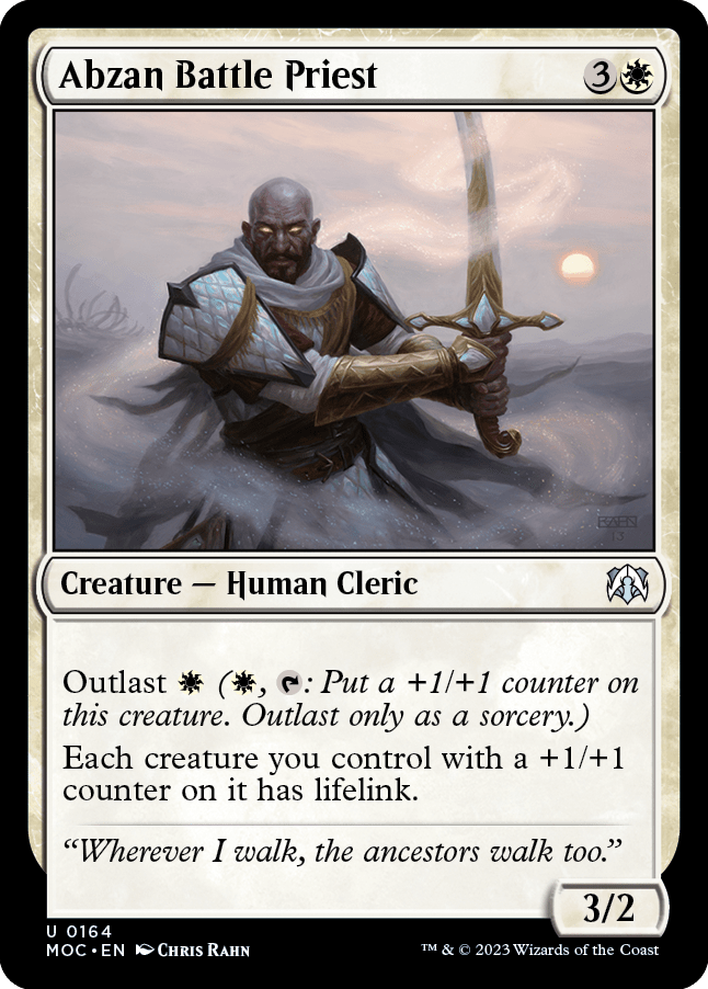 Abzan Battle Priest [March of the Machine Commander] MTG Single Magic: The Gathering  | Multizone: Comics And Games