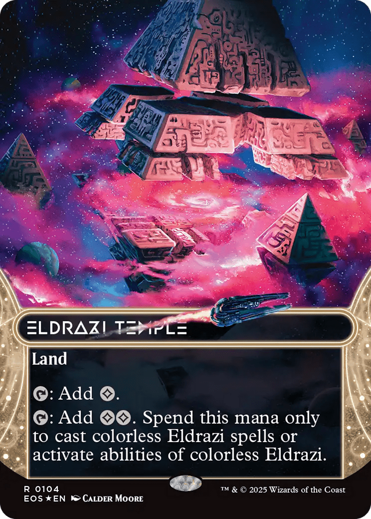 Eldrazi Temple (0104) (Borderless) (Galaxy Foil) [Edge of