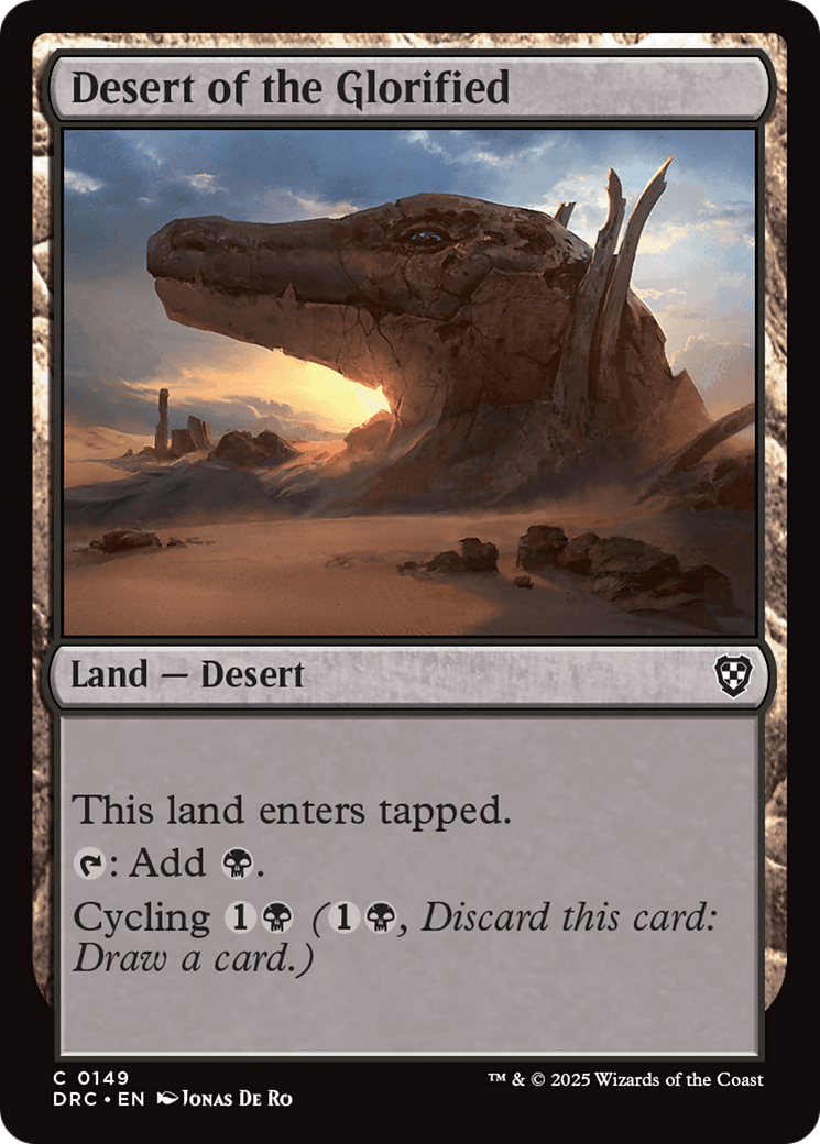 Desert of the Glorified [Aetherdrift Commander] MTG Single Magic: The Gathering  | Multizone: Comics And Games