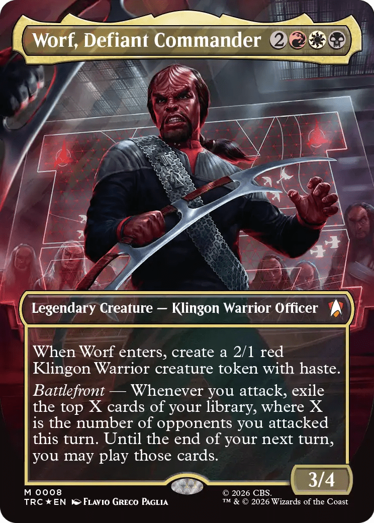 Kang, Suspicious Captain (Extended Art) [Star Trek Commander] MTG Single Magic: The Gathering  | Multizone: Comics And Games