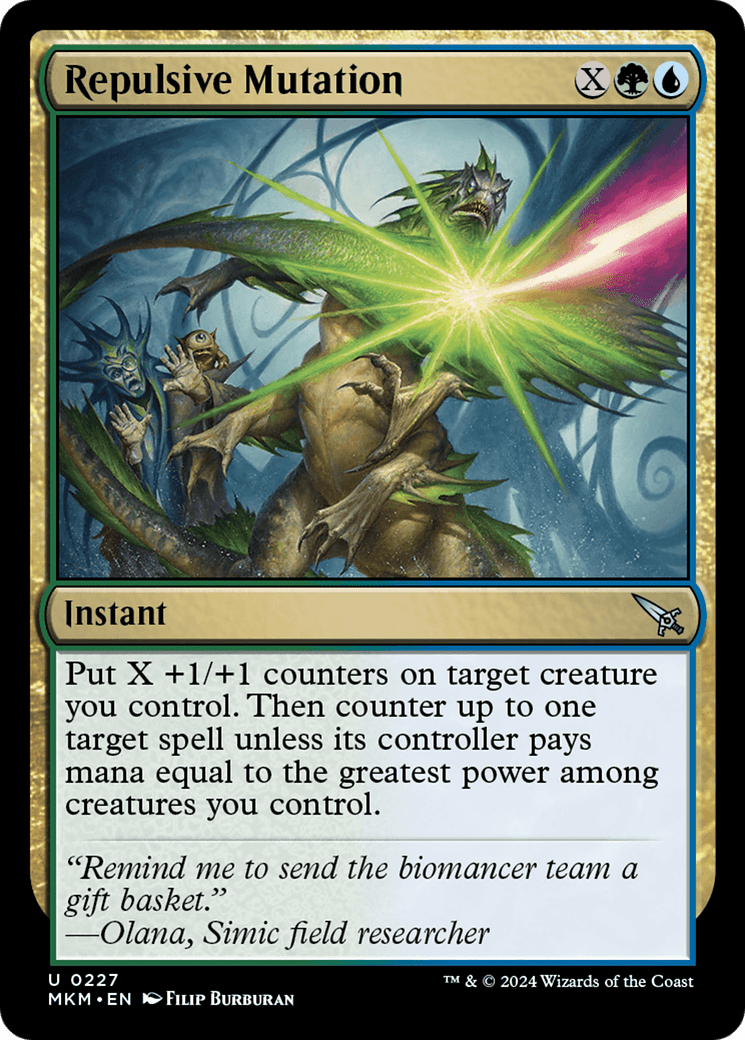 Repulsive Mutation [Murders at Karlov Manor] MTG Single Magic: The Gathering  | Multizone: Comics And Games