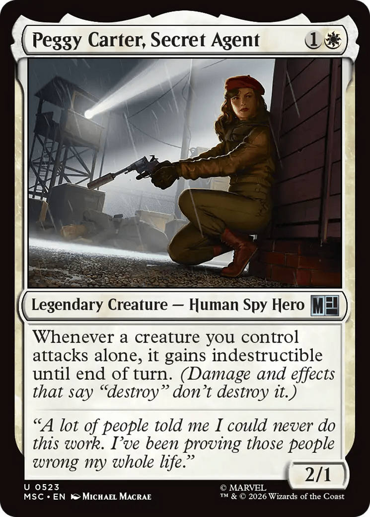 Peggy Carter, Secret Agent [Marvel Super Heroes Commander] MTG Single Magic: The Gathering  | Multizone: Comics And Games