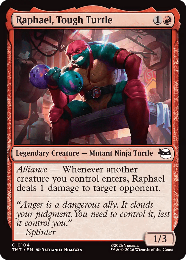 Raphael, Tough Turtle [Teenage Mutant Ninja Turtles] MTG Single Magic: The Gathering  | Multizone: Comics And Games