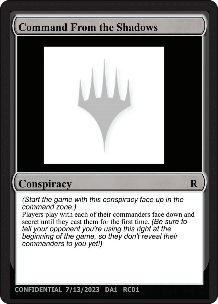 Command From the Shadows [Unknown Event] MTG Single Magic: The Gathering  | Multizone: Comics And Games