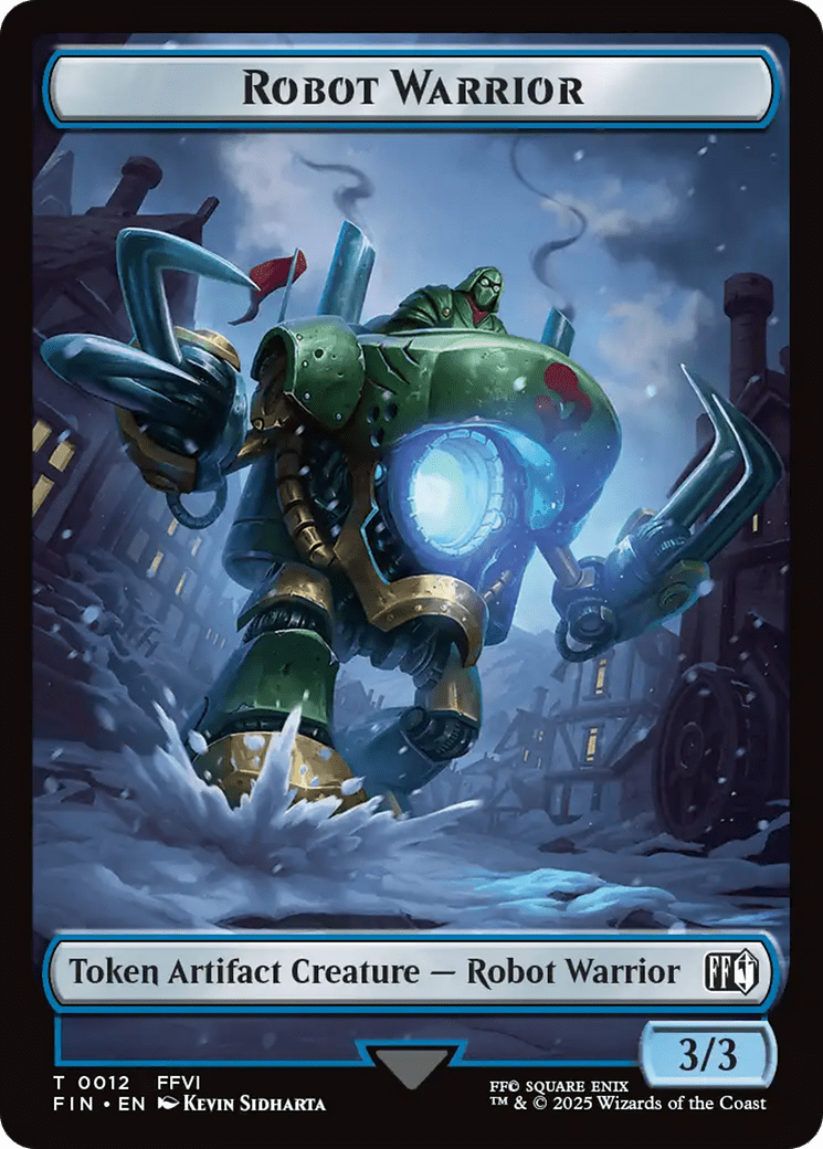 Emblem - Sephiroth, One-Winged Angel // Robot Warrior Double-Sided Token [FINAL FANTASY Tokens] MTG Single Magic: The Gathering  | Multizone: Comics And Games