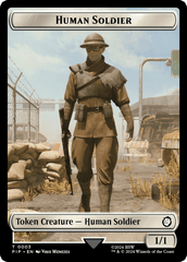 Food (0014) // Human Soldier Double-Sided Token [Fallout Tokens] MTG Single Magic: The Gathering  | Multizone: Comics And Games