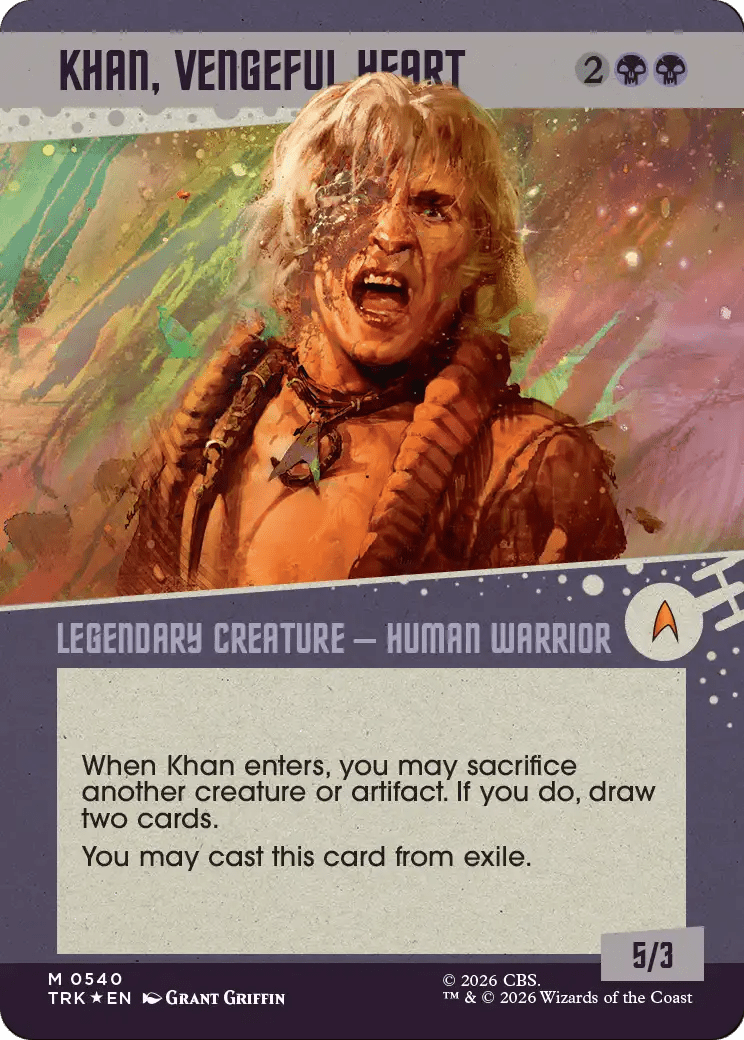 Khan, Vengeful Heart (Showcase) (Surge Foil) [Star Trek] MTG Single Magic: The Gathering  | Multizone: Comics And Games