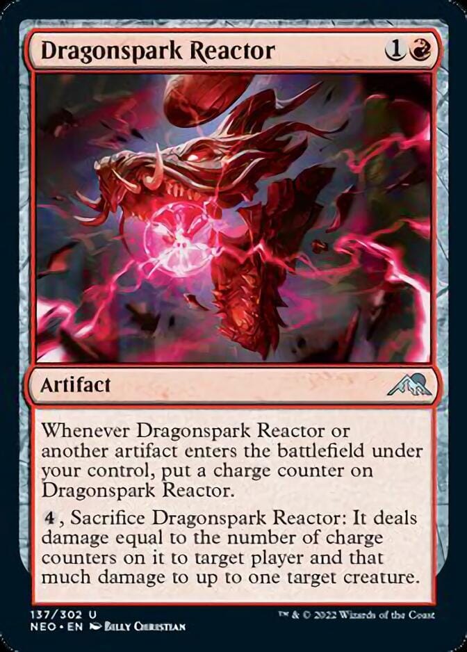 Dragonspark Reactor [Kamigawa: Neon Dynasty] MTG Single Magic: The Gathering  | Multizone: Comics And Games