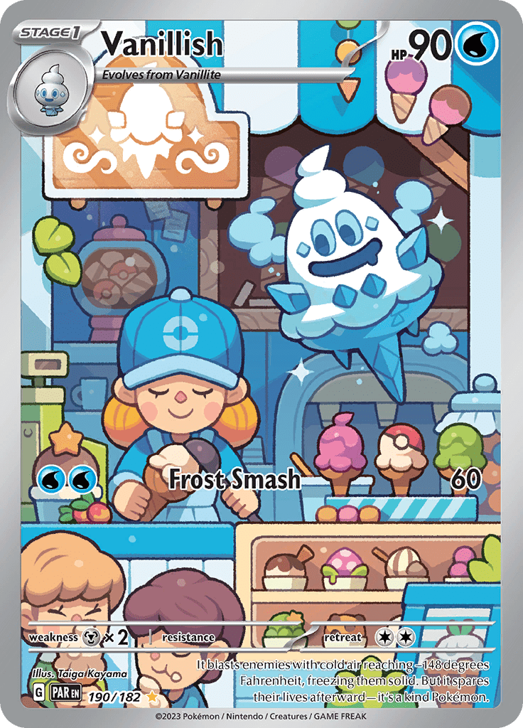 Vanillish (190/182) [Scarlet & Violet: Paradox Rift] Pokemon Single Pokémon  | Multizone: Comics And Games