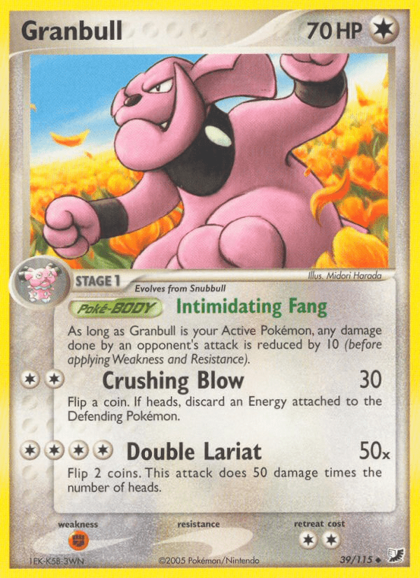 Granbull (39/115) [EX: Unseen Forces] Pokemon Single Pokémon  | Multizone: Comics And Games