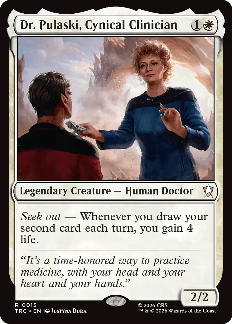 Dr. Pulaski, Cynical Clinician [Star Trek Commander] MTG Single Magic: The Gathering  | Multizone: Comics And Games
