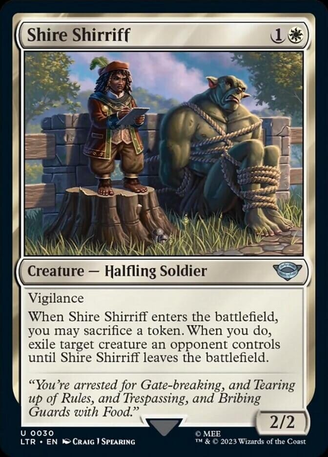 Shire Shirriff [The Lord of the Rings: Tales of Middle-Earth] MTG Single Magic: The Gathering  | Multizone: Comics And Games