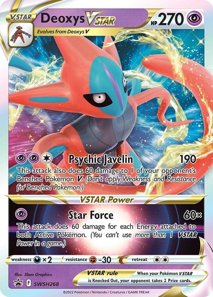 Deoxys VSTAR (SWSH268) (Jumbo Card) [Sword & Shield: Black Star Promos] Pokemon Single Pokémon  | Multizone: Comics And Games