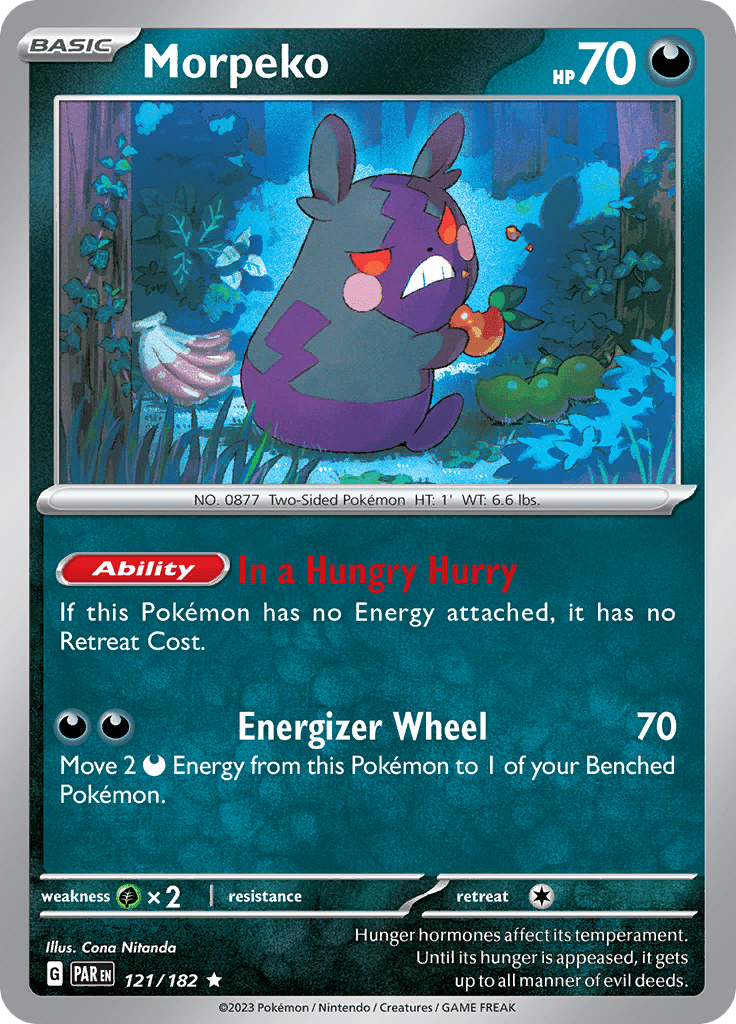 Morpeko (121/182) [Scarlet & Violet: Paradox Rift] Pokemon Single Pokémon  | Multizone: Comics And Games