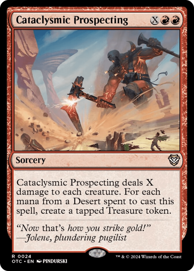 Cataclysmic Prospecting [Outlaws of Thunder Junction Commander] MTG Single Magic: The Gathering  | Multizone: Comics And Games