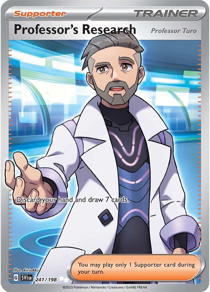 Professor's Research (Professor Turo) (241/198) [Scarlet & Violet: Base Set] Pokemon Single Pokémon  | Multizone: Comics And Games