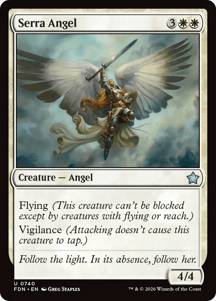 Serra Angel (0740) [Foundations] MTG Single Magic: The Gathering  | Multizone: Comics And Games
