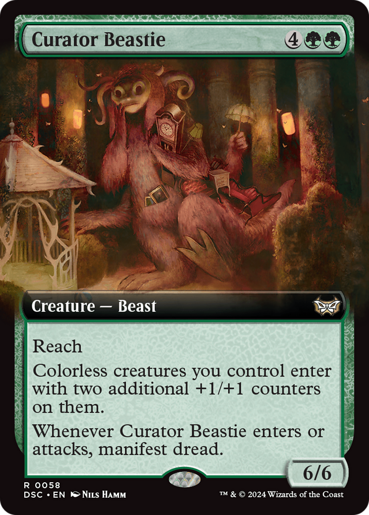 Curator Beastie (Extended Art) [Duskmourn: House of Horror Commander] | Multizone: Comics And Games