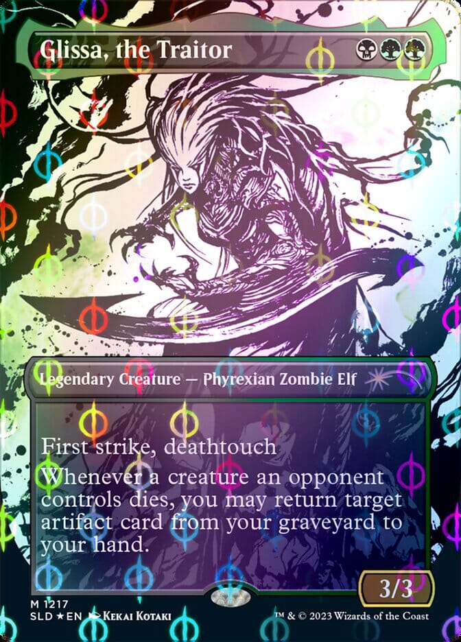 Glissa, the Traitor (Borderless Ichor Step-and-Compleat Foil) [Secret Lair Drop Series] MTG Single Magic: The Gathering  | Multizone: Comics And Games