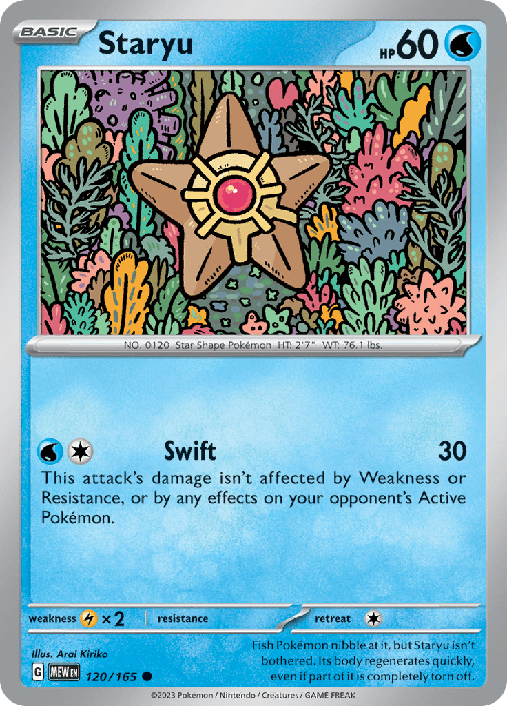 Staryu (120/165) [Scarlet & Violet 151] Pokemon Single Pokémon  | Multizone: Comics And Games
