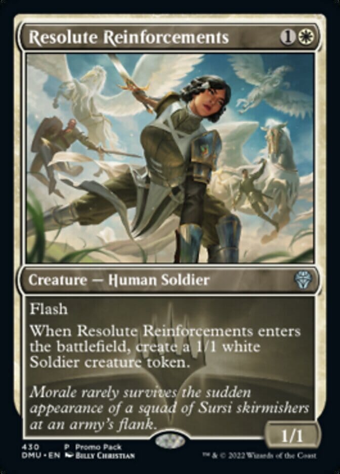 Resolute Reinforcements (Promo Pack) [Dominaria United Promos] MTG Single Magic: The Gathering  | Multizone: Comics And Games