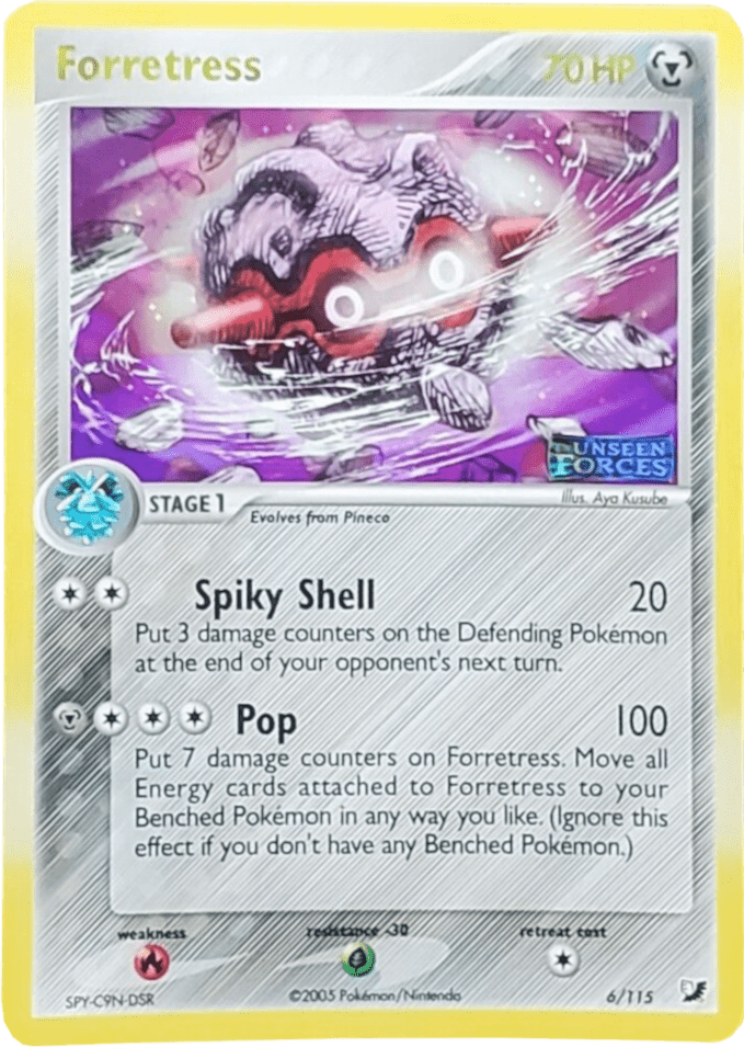 Forretress (6/115) (Stamped) [EX: Unseen Forces] Pokemon Single Pokémon  | Multizone: Comics And Games