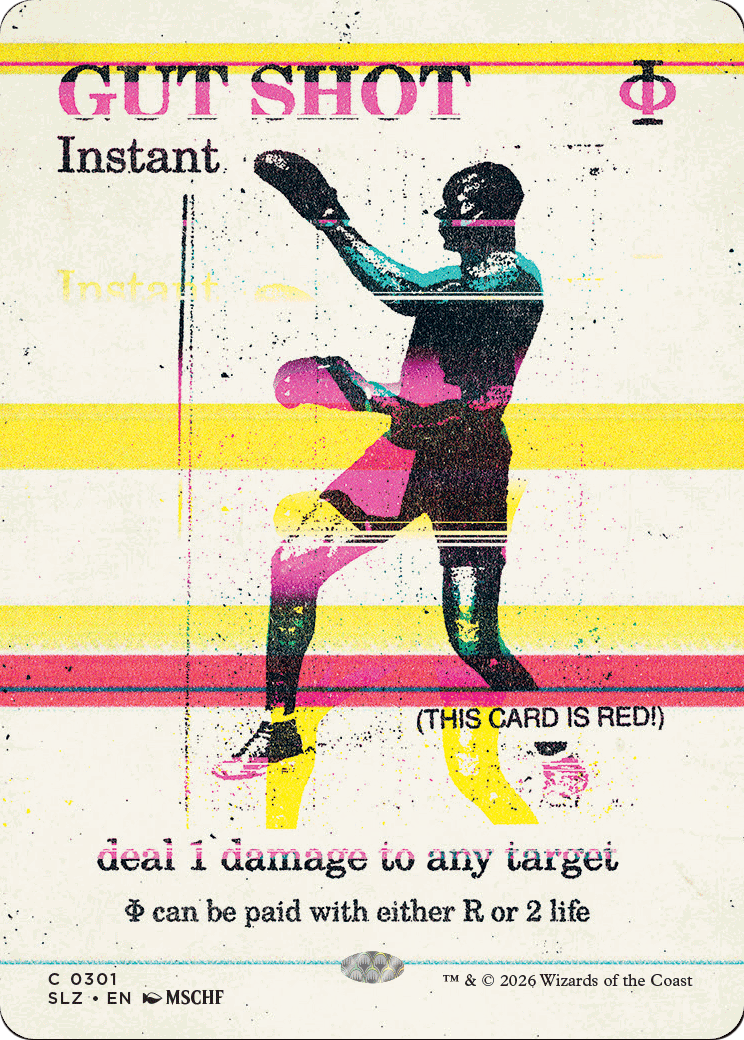 Gut Shot (0301) [Secret Lair x MSCHF: The Zeta Set] MTG Single Magic: The Gathering  | Multizone: Comics And Games