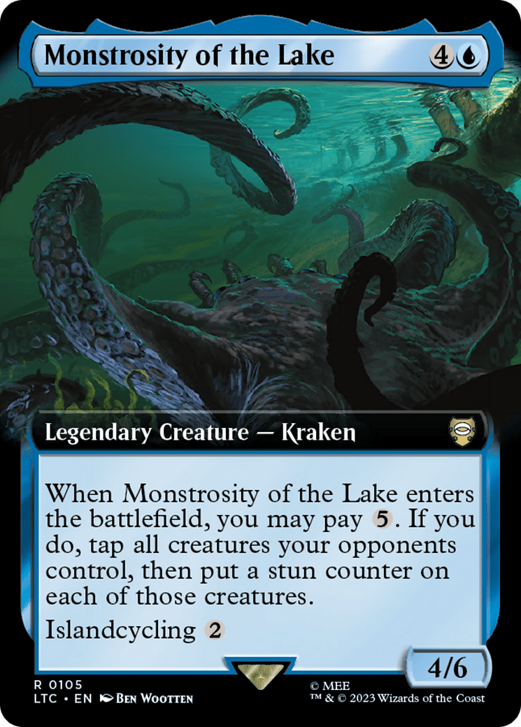 Monstrosity of the Lake (Extended Art) [The Lord of the Rings: Tales of Middle-Earth Commander] MTG Single Magic: The Gathering  | Multizone: Comics And Games