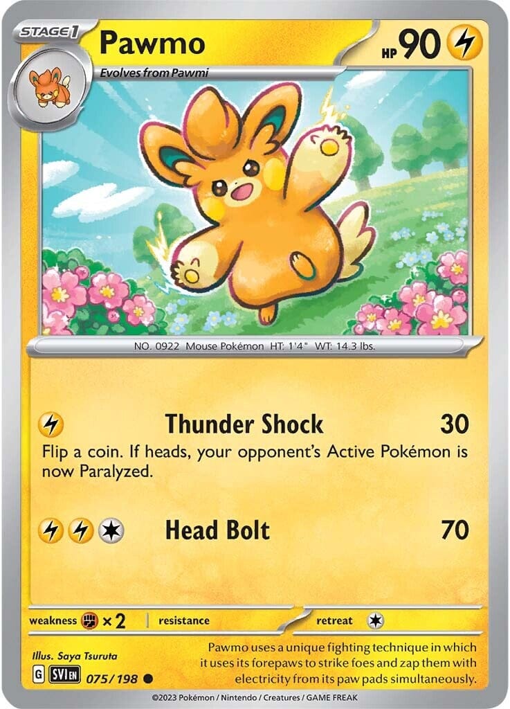 Pawmo (075/198) [Scarlet & Violet: Base Set] Pokemon Single Pokémon  | Multizone: Comics And Games