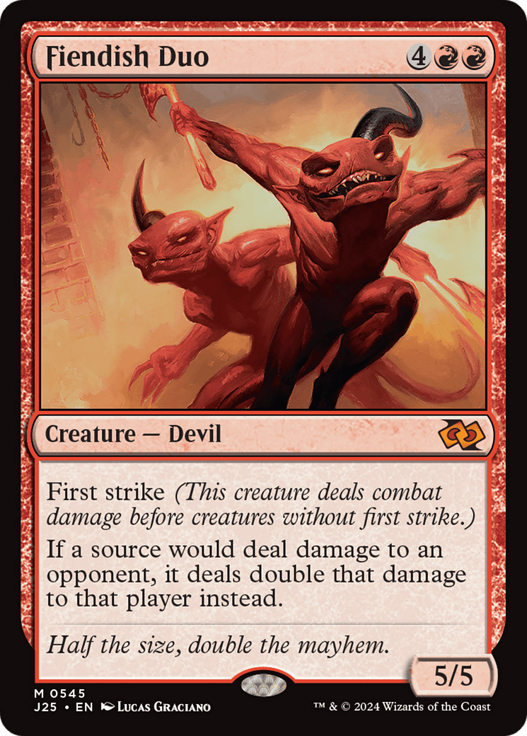 Fiendish Duo [Foundations Jumpstart] MTG Single Magic: The Gathering  | Multizone: Comics And Games