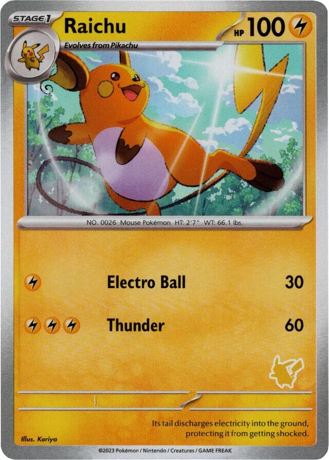 Raichu [My First Battle] Pokemon Single Pokémon  | Multizone: Comics And Games