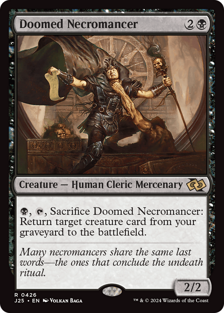 Doomed Necromancer [Foundations Jumpstart] MTG Single Magic: The Gathering  | Multizone: Comics And Games