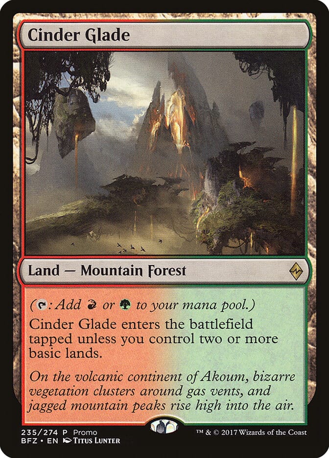 Cinder Glade (Promo) [Standard Showdown Promos] MTG Single Magic: The Gathering  | Multizone: Comics And Games