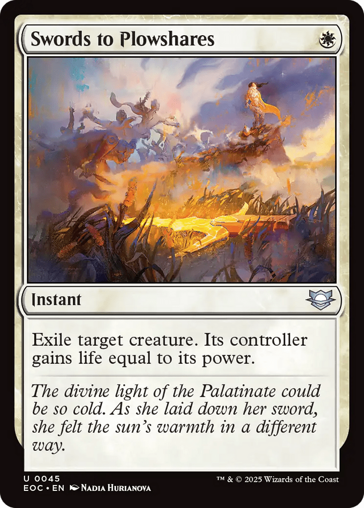 Swords to Plowshares [Edge of Eternities Commander] MTG Single Magic: The Gathering  | Multizone: Comics And Games