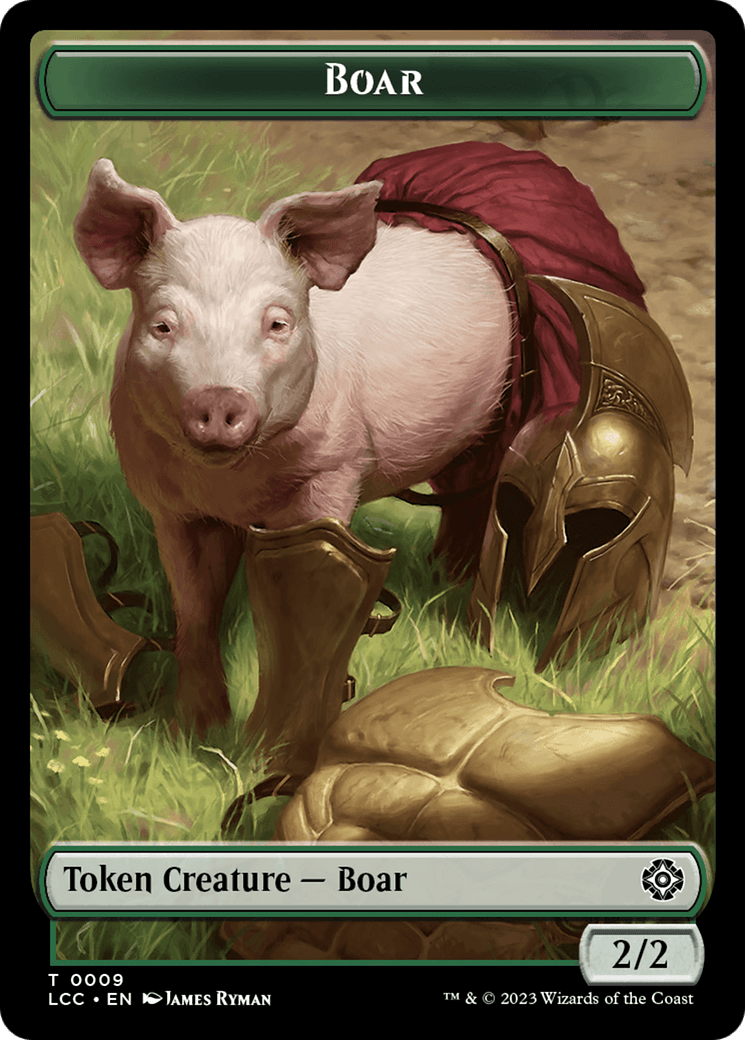 Boar // Merfolk (0005) Double-Sided Token [The Lost Caverns of Ixalan Commander Tokens] MTG Single Magic: The Gathering  | Multizone: Comics And Games
