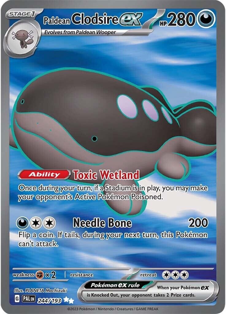 Paldean Clodsire ex (244/193) [Scarlet & Violet: Paldea Evolved] Pokemon Single Pokémon  | Multizone: Comics And Games